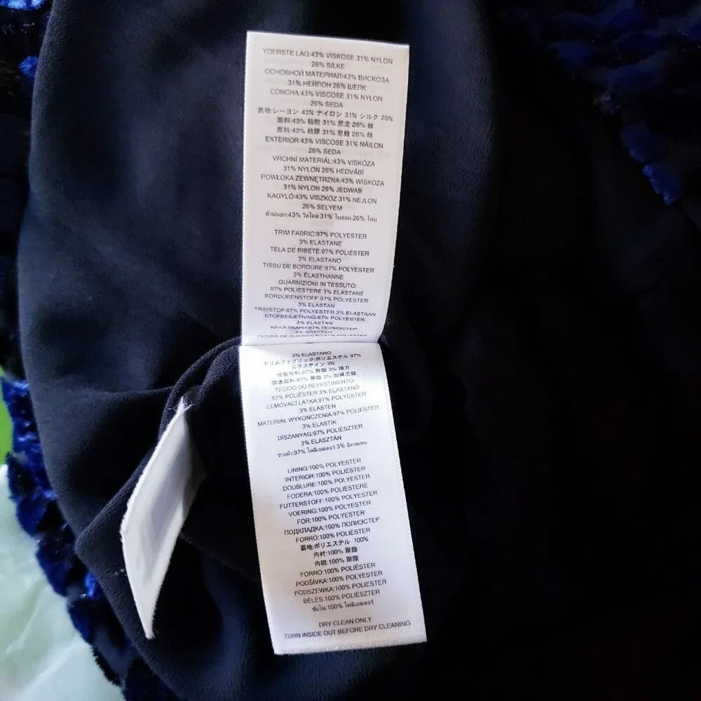 Michael Kors Womens Jaquard Silk Blend Shirt Dress Purple And Black Animal Print - Picture 16 of 16